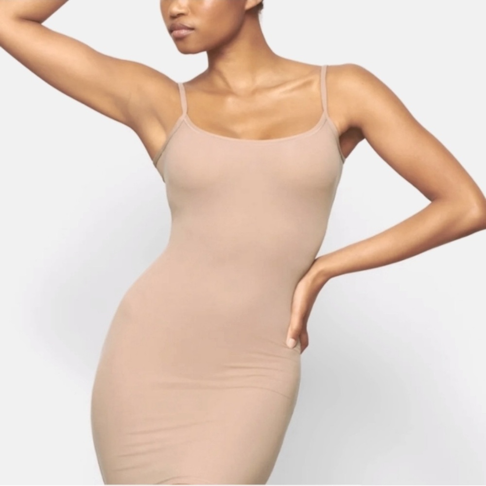 NWT Skims Fits Everybody Slip Dress - sand Size: 2X - Picture 6 of 11